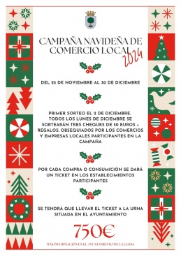 La Llosa premia las compras en comercios locales con sorteos de hasta 750 euros esta Navidad