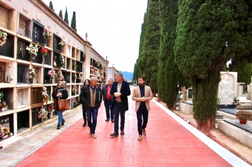 Finalitzen les obres de reparació dels vials del quadre Sant Antoni i la primera fase del quadre de Santa Maria del Cementiri municipal de Castelló