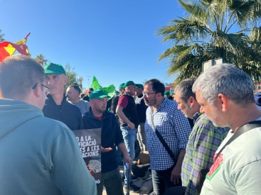 Compromis dóna suport a La Unión en la protesta per la discriminació que pateix el camp valencià davant de països tercers