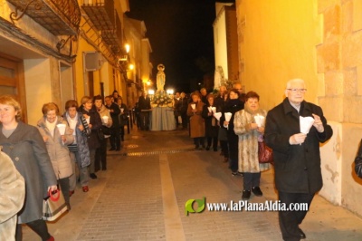 Procesión de las Antorchas en Alcora en honor de la Virgen de Lourdes