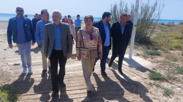 La Subdelegada del Govern destaca les obres que ha realitzat el Govern d'Espanya a la platja de les Marines de Nules