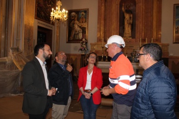 Obras de mejora en la basilica del Lledo para recibir a la patrona el 5 de mayo