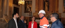 Obras de mejora en la basilica del Lledo para recibir a la patrona el 5 de mayo