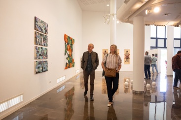 Exposició sobre el Museu Inacabat d'Art Urbà de Fanzara a la Galeria Octubre de la UJI