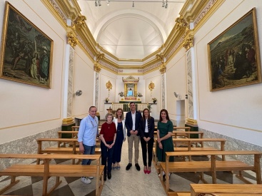 Los cuadros de Mingol ya lucen restaurados en la ermita de Santa Quiteria de Almassora