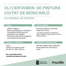 Convocada la 41 edicin de la Biennal de Pintura Ciutat de Benicarl para artistas residentes en Espaa