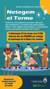 Betxí organiza una salida de limpieza en la montaña de la Mina