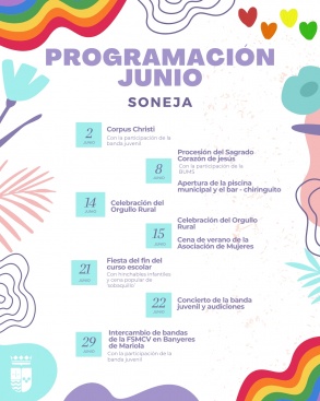 Programació municipal de juny a Soneja