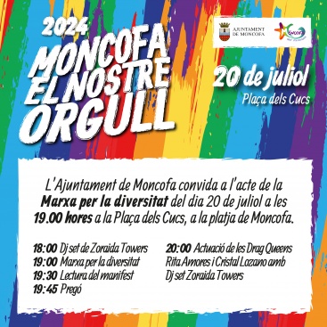 Moncofa convida a participar de la Marxa per la diversitat del 20 de juliol