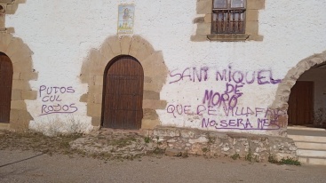 Condena del gobierno de Sant Joan de Moró a los actos vandálicos en la ermita de Sant Miquel de Vilafamés