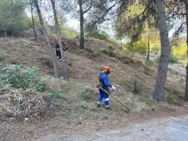 El Ayuntamiento de la Vall d'Uixó limpia las zonas periurbanas para reducir el riesgo de incendio
