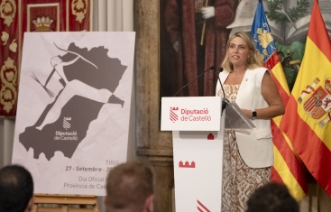 Marta Barrachina presenta el nou cartell del Dia de la Provncia de Castell