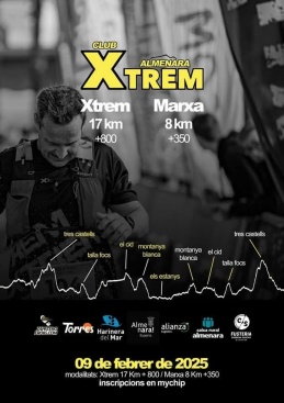 Edició XIV de la cursa de muntanya Almenara Xtrem i Marxa a Castell el 9 de febrer a Almenara