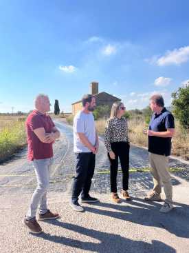 Finalizacin del asfaltado del Camino de la Ratlla en La Vall d'Uixo y Nules