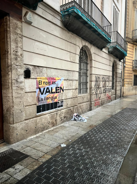Lo Rat Penat denuncia un atentado en su sede el día del 9 de Octubre