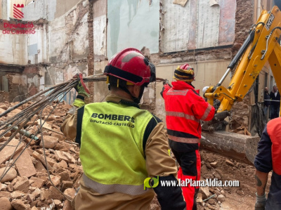 Colapsa una vivienda en el caso antiguo de Burriana