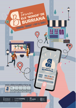 Burriana arranca la campaña de V edición de los Bonos Comercio con una inversión de 100.000 Euro para incentivar y apoyar el comercio local