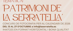 la-serratella-convoca-el-concurso-de-fotografia-para-el-calendario-de-2026-con-la-tematica-patrimonio-de-la-serratella