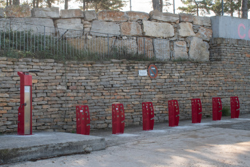 Morella estrena un punto de carga y limpieza de bicis en el polideportivo