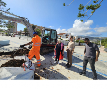 Obres de millora en el Passeig de la Platja Morro de Gos a Orpesa del Mar