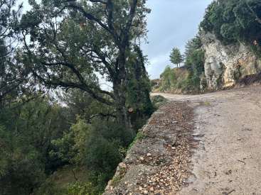 Trabajos de mejora en las pistas forestales para reforzar la prevención de incendios en Vilafranca