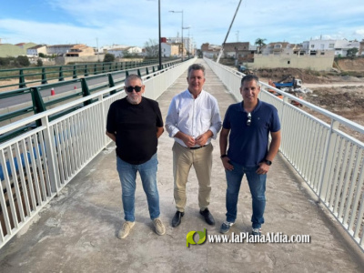 La Generalitat reabre la pasarela sobre el río Magro entre Real y Montroy con una estructura reforzada frente a crecidas y riadas