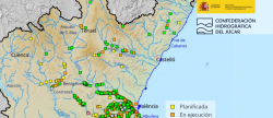 Avanzan las obras de emergencia en la Confederación Hidrográfica del Júcar