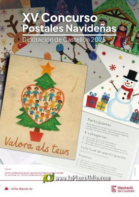 La Diputació de Castelló impulsa la creativitat dels escolars en una nova edició del Concurs de Postals Nadalenques