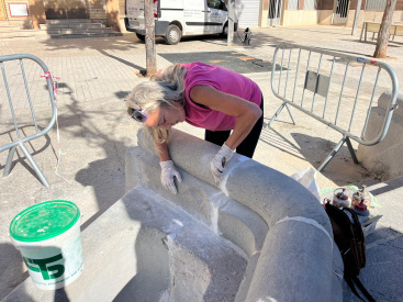 El Ayuntamiento de la Vall d'Uixo restaura la Font dels Xorros con trabajos especializados