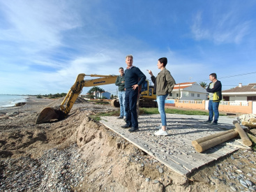 Avanzan las obras de estabilizacin y regeneracin del litoral sur de la Playa Casablanca de Almenara