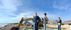 Avanzan las obras de estabilización y regeneración del litoral sur de la Playa Casablanca de Almenara