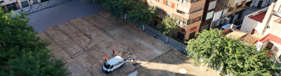 Onda avanza en la transformacin de la Plaza Espaa con los trabajos de rebaje e impermeabilizacin