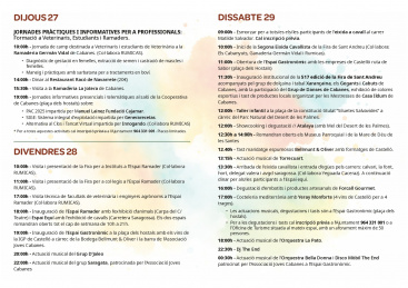 Divulgacin agraria, gastronoma o exhibiciones de animales marcan la Fira de Sant Andreu de Cabanes