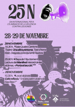 Vilafams reivindica el 25N amb un programa de reflexi i denncia