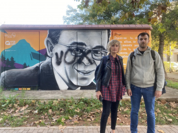 Comproms La Vall condena vandalizacin del mural de Vicent Andrs Estells en La Vall d'Uix