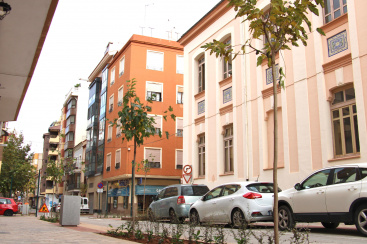 Castellon ultima el adoquinado de las calles del entorno del IES Ribalta y comenzara su asfaltado a principios de diciembre