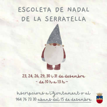 La Serratella presenta su programacin de Navidad con actividades para todas las edades