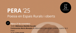 Poesa en espacios rurales en Vilafranca