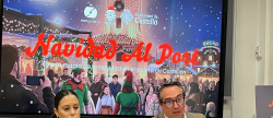Cartel Navidad 2025 en el puerto de Castellón