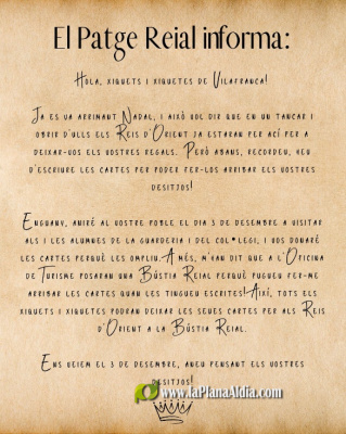 El Paje Real visita Vilafranca
