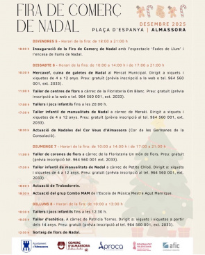 La Navidad ilumina Almassora con el encendido oficial y la apertura de la Fira de Nadal