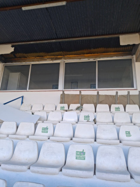 Burriana inicia obras de impermeabilizacin en el campo de Ftbol Joan Baptista Planelles para erradicar goteras y mejorar la seguridad