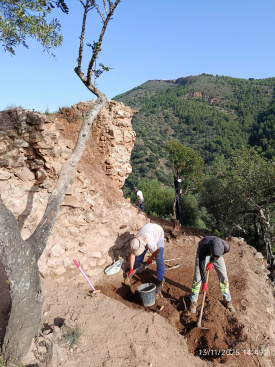Avanzan los trabajos de recuperacin del Castillo de Alfandech en Alfondeguilla