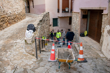 Morella avanza en la reparacin de las cuestas de Vaquer y Sant Joan, financiada con fondos europeos y de la Generalitat