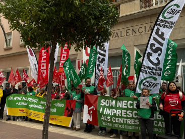 CSIF y sindicatos exigen negociacin urgente para mejorar salarios y condiciones del profesorado en la Comunitat Valenciana