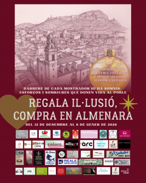 Almenara activa su campaa de Navidad 'Regala Illusi, compra en Almenara' con premios de 2.000 euros