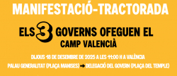 La Unió convoca manifestación en Valencia para denunciar políticas agrarias de tres Administraciones
