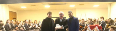 Concierto de Navidad Homenaje a Emili Mallol por su jubilaci�n tras dirigir 27 a�os la banda de m�sica alcorina