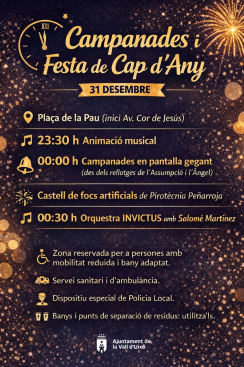 El Ayuntamiento de Vall d'Uix� ultima el dispositivo para las Campanadas y la Fiesta de A�o Nuevo