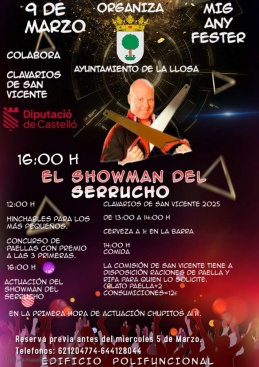La Llosa celebrar el seu Mig Any Fester amb activitats per a tota la famlia